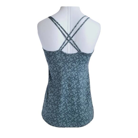 Patagonia Activewear Halter Top XS Blue Aqua Crisscross Drawstring Bottom - Picture 4 of 13